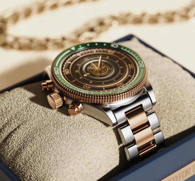 GoBoult Sabre Smartwatch - luxuriously designed, fully functional design with metal body and straps